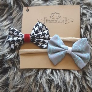 Baby girl soft nylon hair bows